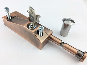 機械門鎖直銷 優質旋轉門插銷鎖，五金產品批量供應